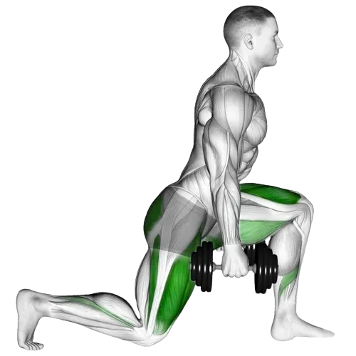 dumbbell-lunge